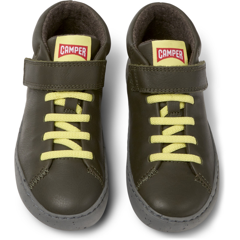 Camper Peu Touring - Boots For Unisex - Green, Size 33, Smooth Leather