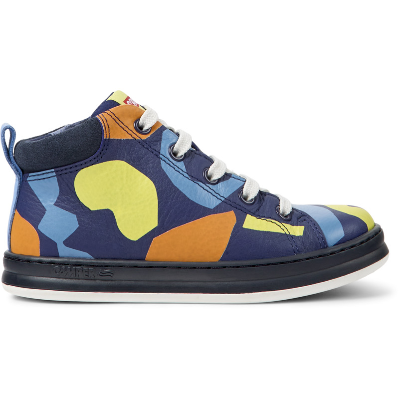 CAMPER Twins - Botas para Niños - Azul, talla 36, Piel Lisa/Textil