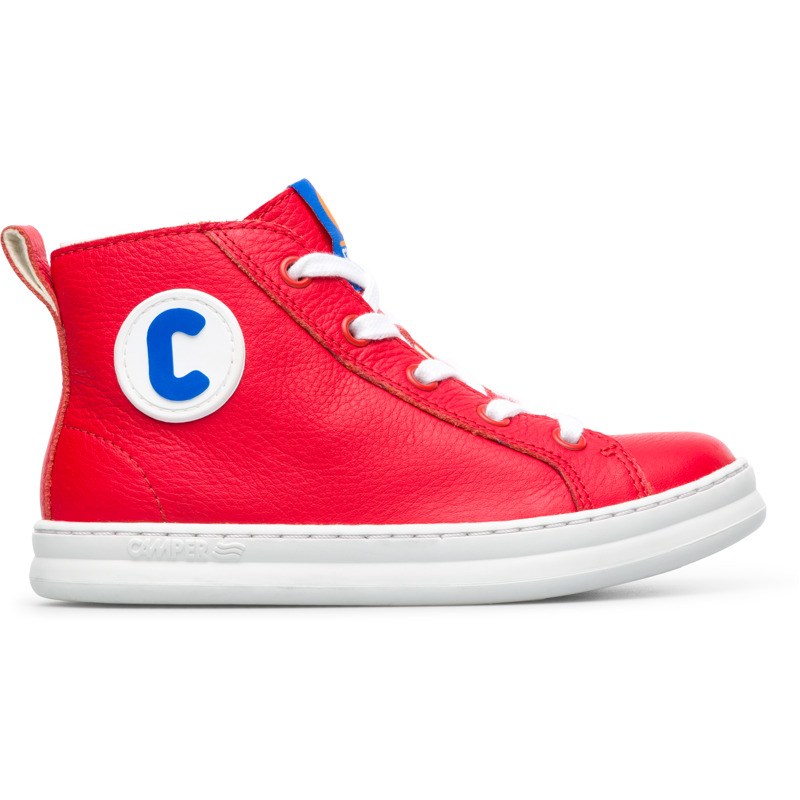 CAMPER Runner - Botas para Niñas - Rojo, talla 26, Piel Lisa