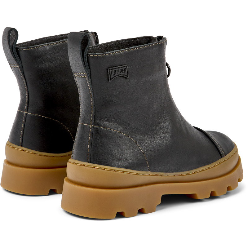 CAMPER Brutus - Boots For Girls - Black, Size 34, Smooth Leather