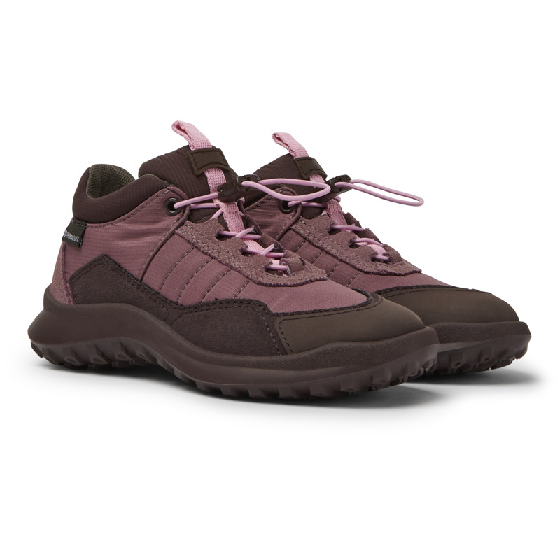 Camper Crclr - Botas Para Niña - Violeta, Marron, Talla 12, Textil/Piel Vuelta