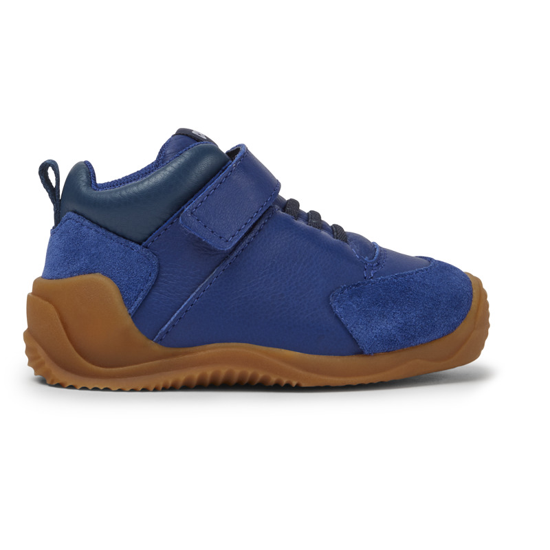 CAMPER Dadda - Botas para Primeros pasos - Azul, talla 22, Piel Lisa/Piel Vuelta