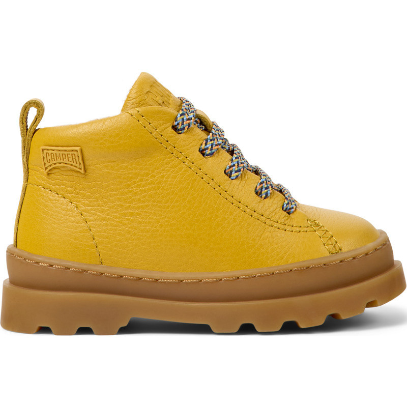 CAMPER Brutus - Boots For First Walkers - Yellow, Size 25, Smooth Leather