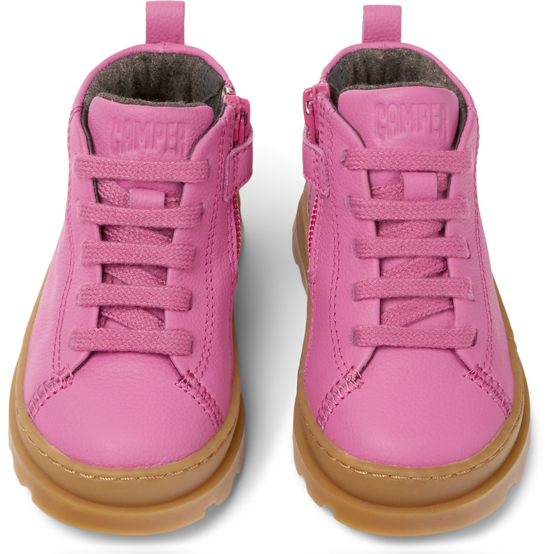 CAMPER Brutus - Boots For First Walkers - Pink, Size 6.5, Smooth Leather