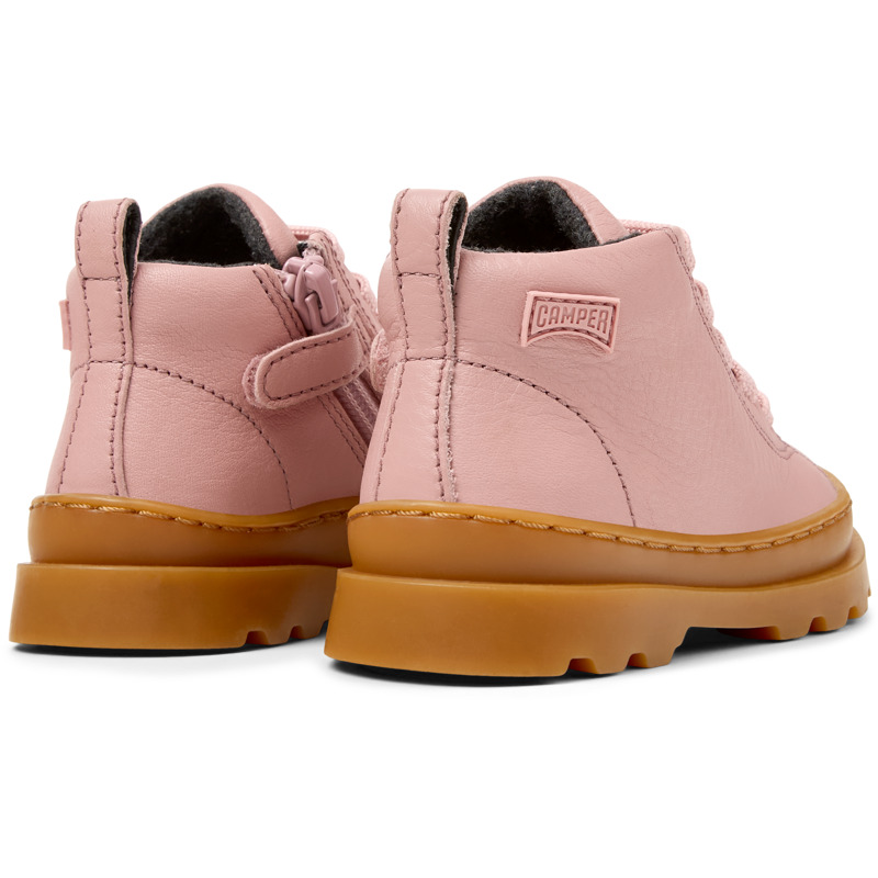 CAMPER Brutus - Ankle Boots For First Walkers - Pink, Size 25, Smooth Leather