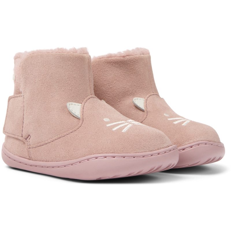 CAMPER Twins - Boots For First Walkers - Pink, Size 21, Smooth Leather