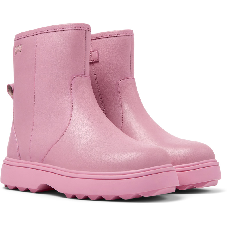 Camper Norte - Boots For Girls - Pink, Size 34, Smooth Leather