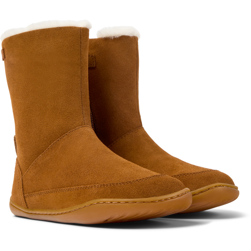 Camper Kids' Ankle Boots For Girls In Brown