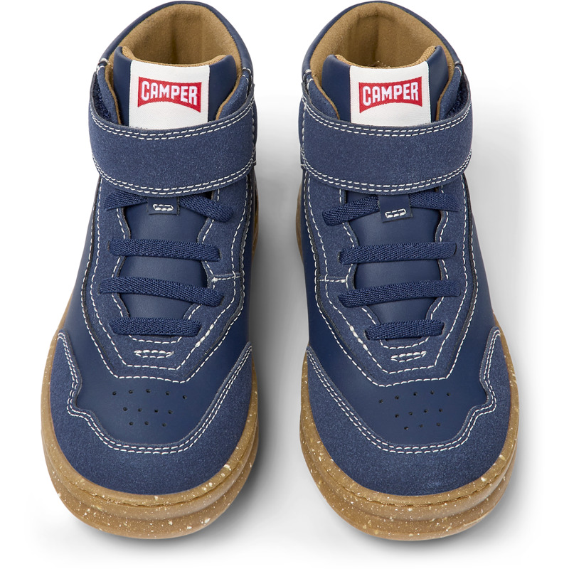 Camper Runner - Sneakers For Unisex - Blue, Size 27, Smooth Leather