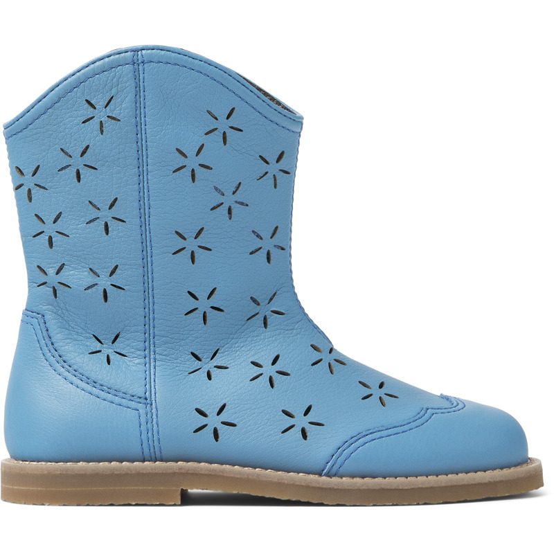 Camper Savina - Boots For Unisex - Blue, Size 31, Smooth Leather