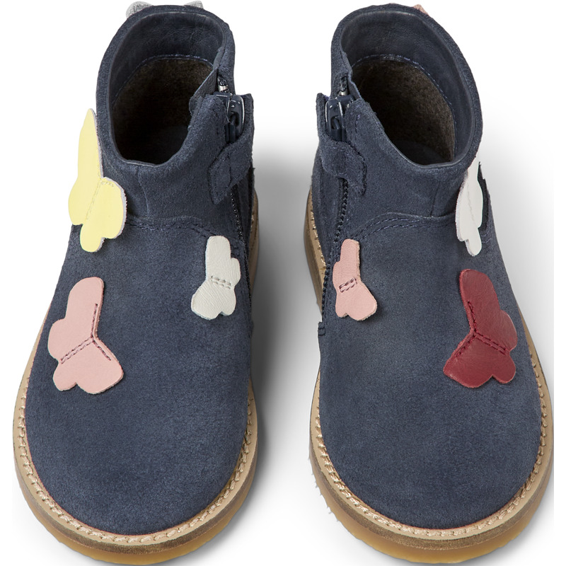 CAMPER Twins - Laarzen Voor Firstwalkers - Blauw, Maat 24, Smooth Leather