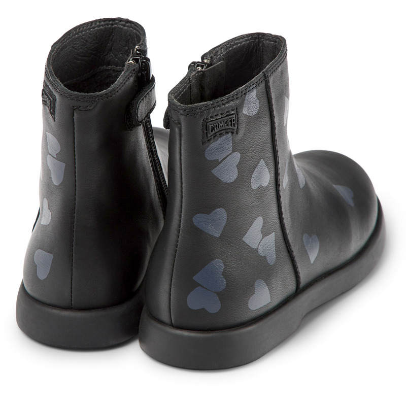 CAMPER Twins - Boots For Girls - Black, Size 27, Smooth Leather