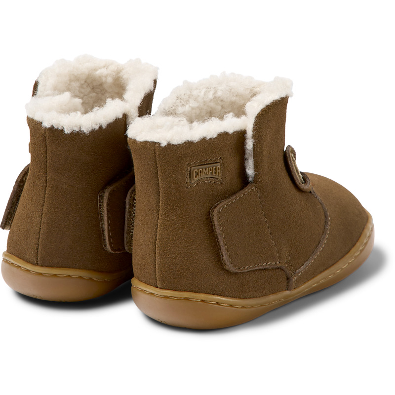 CAMPER Twins - Boots For First Walkers - Brown, Size 25, Suede
