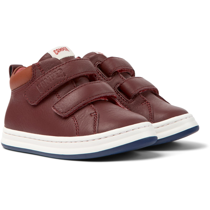 CAMPER Runner - Sneakers For First Walkers - Burgundy, Size 22, Smooth Leather