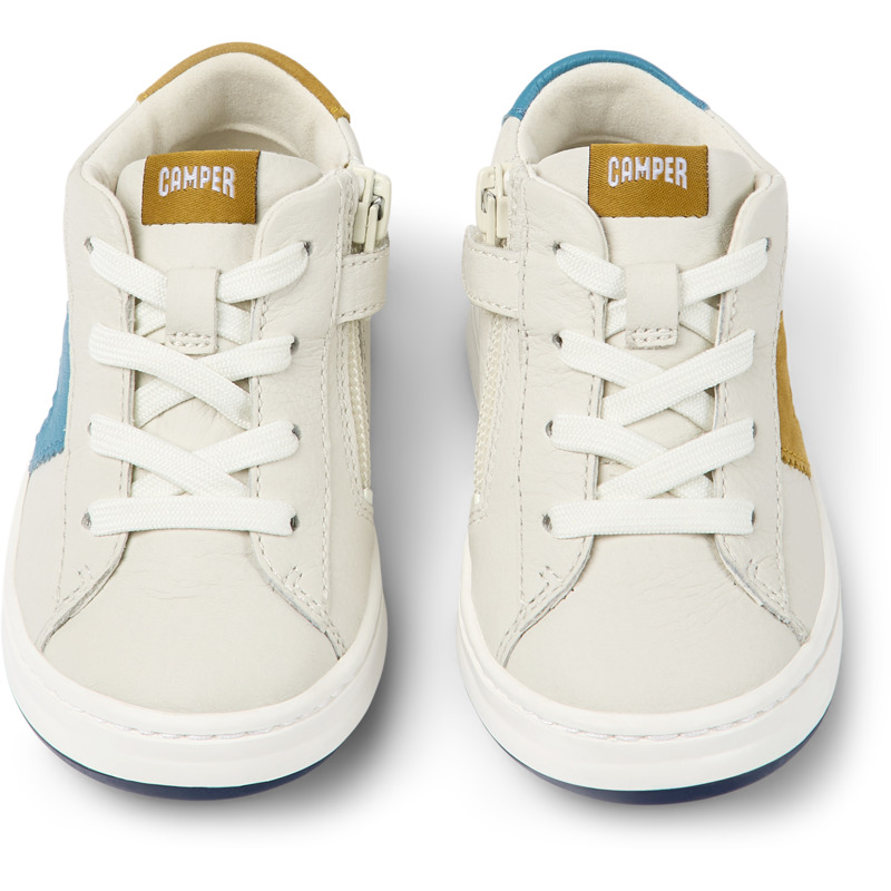 CAMPER Twins - Sneakers For First Walkers - White, Size 21, Smooth Leather