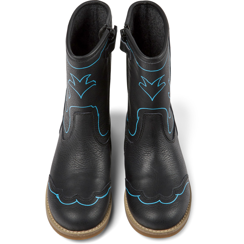 CAMPER Twins - Boots For Girls - Black, Size 25, Smooth Leather