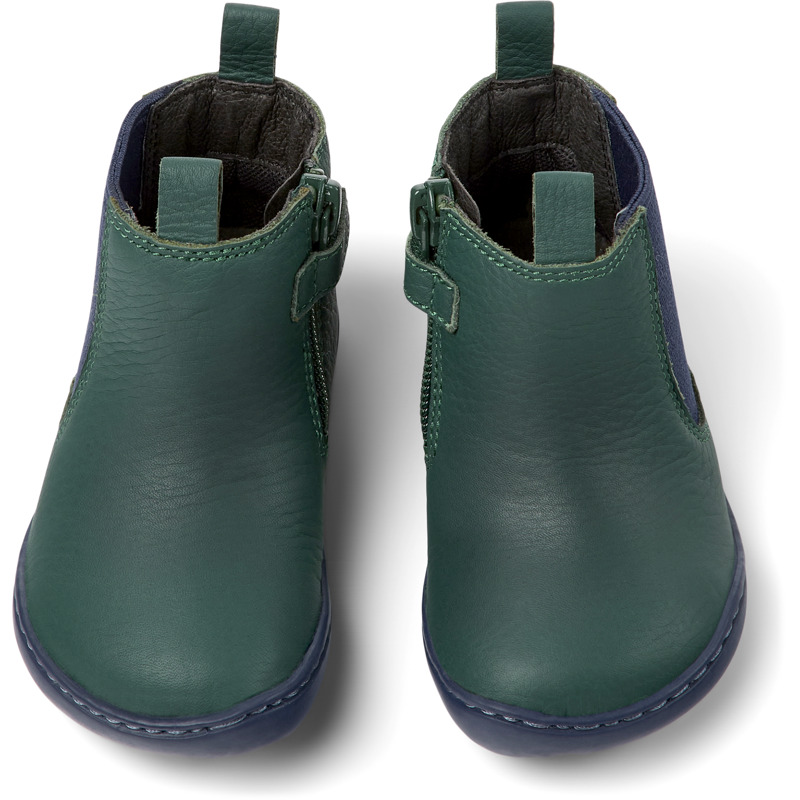 Camper Peu - Boots For Unisex - Green, Size 25, Smooth Leather