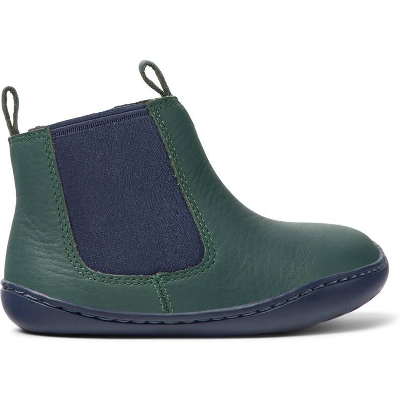 Camper Peu - Boots For Unisex - Green, Size 21, Smooth Leather