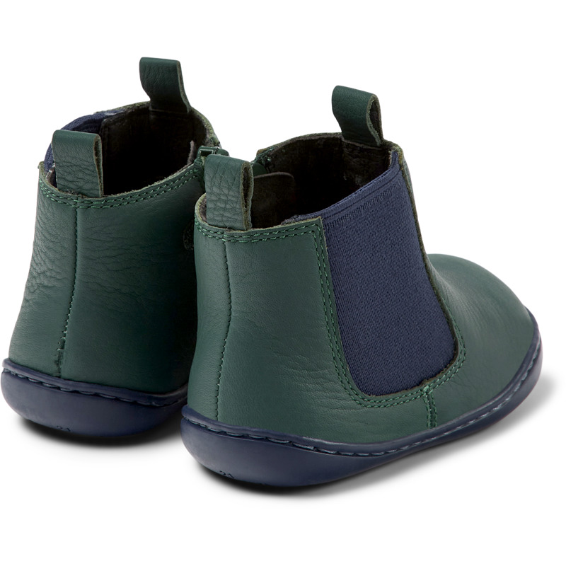 CAMPER Peu - Boots For First Walkers - Green, Size 21, Smooth Leather