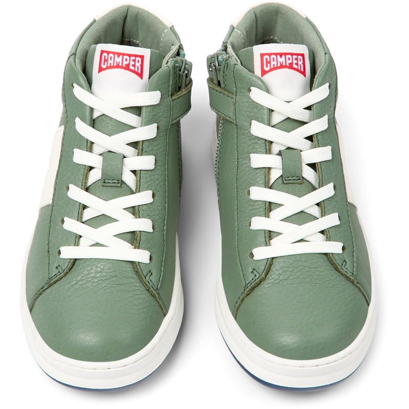 CAMPER Runner - Sneakers Para Niñas - Verde, Talla 34, Piel Lisa