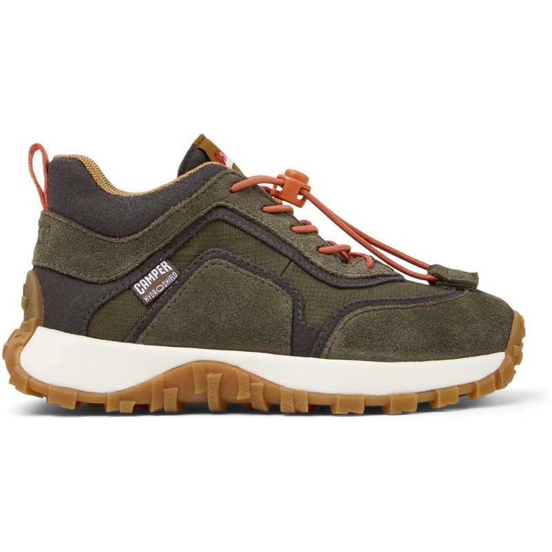 CAMPER Drift Trail - Zapatos casual de vestir para Niñas - Gris,Verde, talla 30, Textil/Piel Vuelta