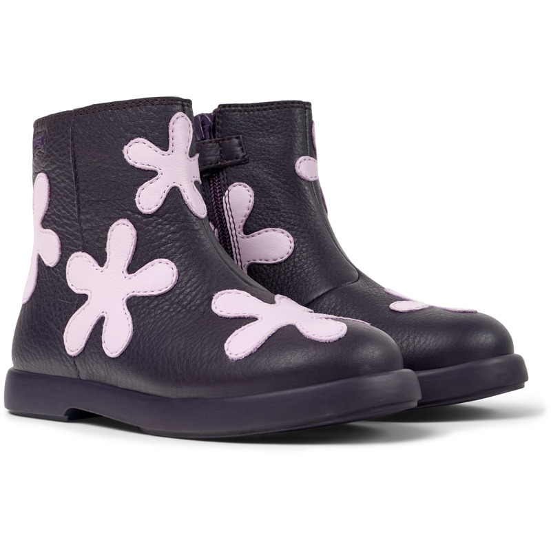 Camper Ankle Boots For Girls In Purple