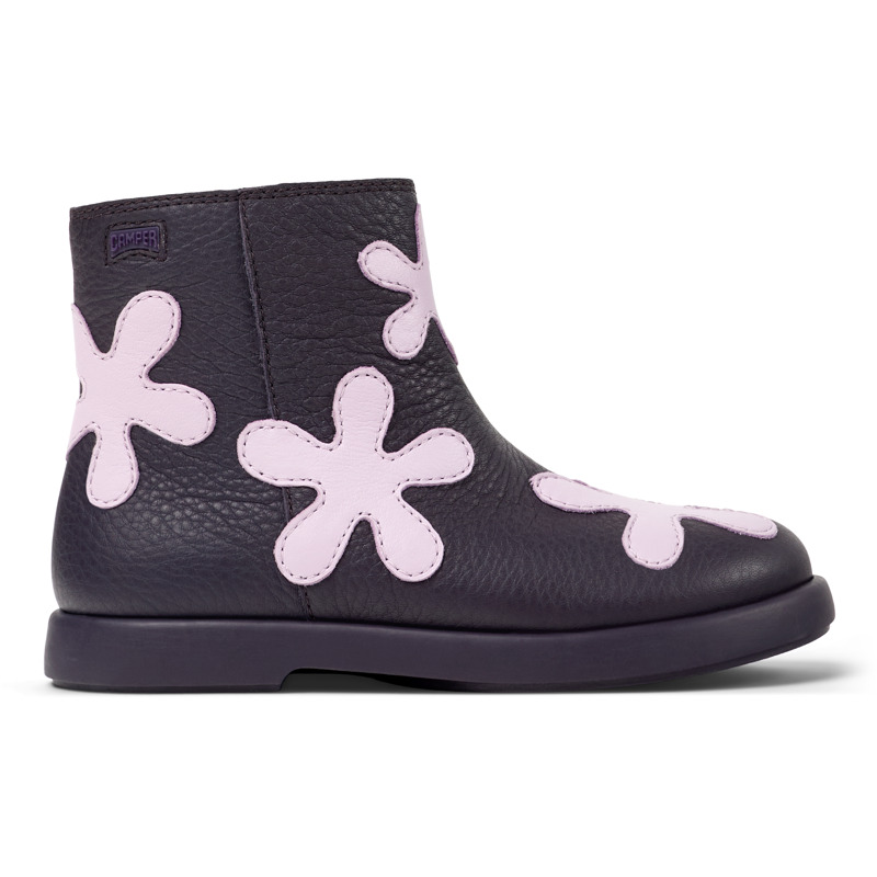 CAMPER Twins - Stiefeletten für Mädchen - Violett, Größe 25, Glattleder