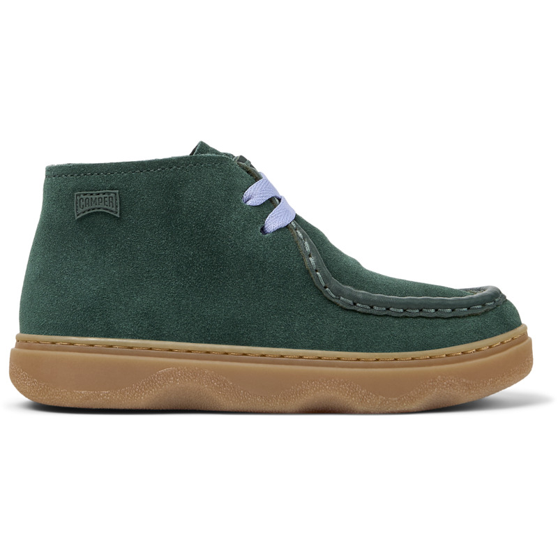CAMPER Kiddo - Zapatos casual de vestir para Niñas - Verde, talla 25, Piel Vuelta/Piel Lisa