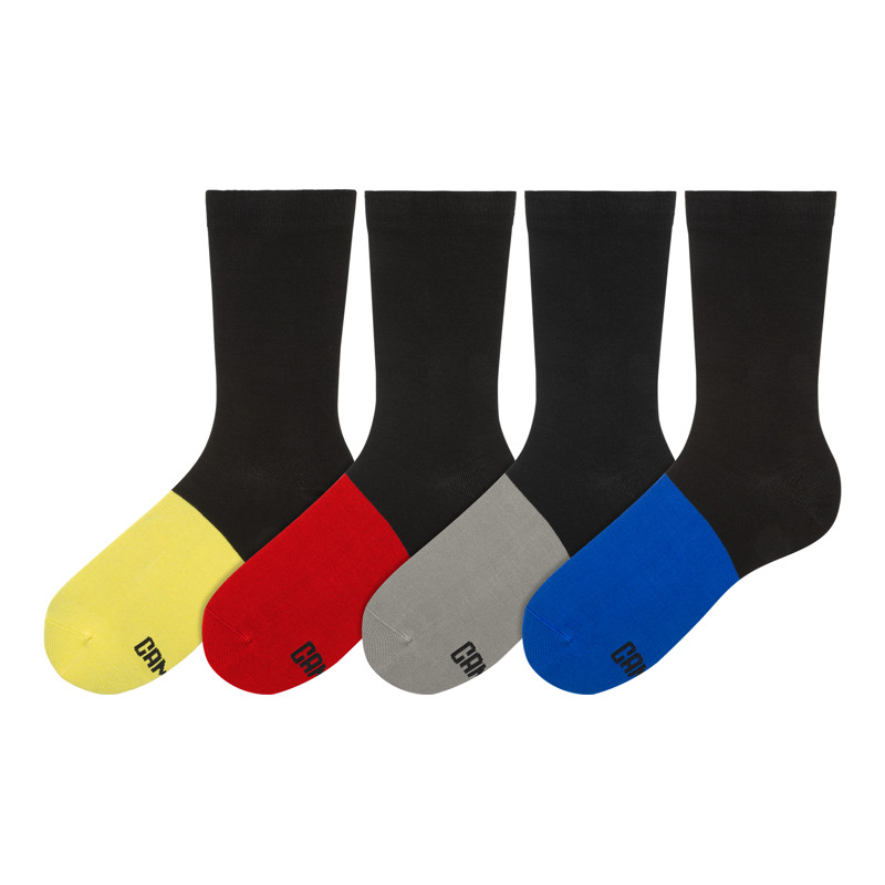 CAMPER Odd Socks Pack - Unisex Calcetines - Amarillo,Rojo,Negro, talla M, Textil