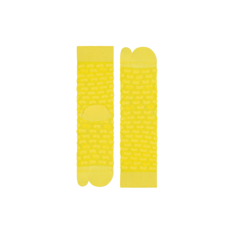 CAMPERLAB Hastalavista Socks - Unisex Socks - Yellow, Size S, Cotton Fabric
