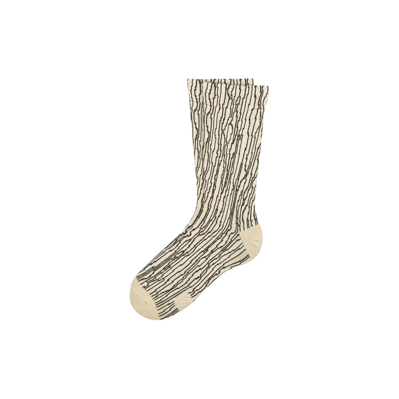 CAMPER Dripo Sox - Unisex Κάλτσες - Μπεζ,Μαύρο, Μέγεθος L, Cotton fabric