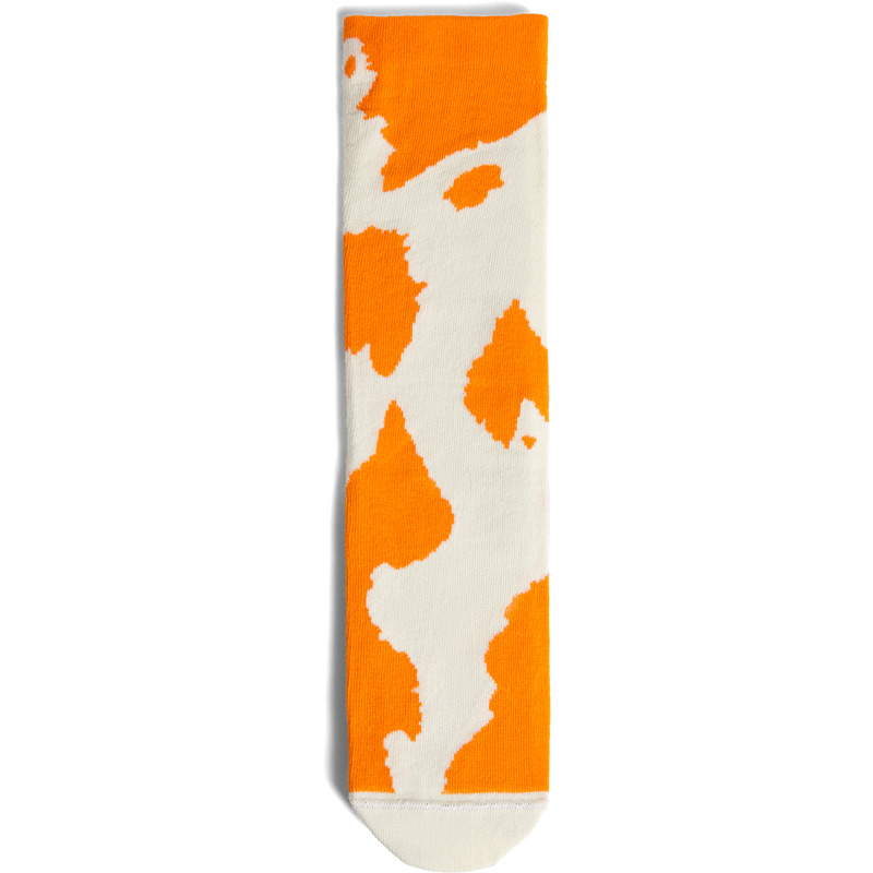 CAMPERLAB Spandalones Sox - Unisex Socken - Orange,Weiß, Größe S, Textile