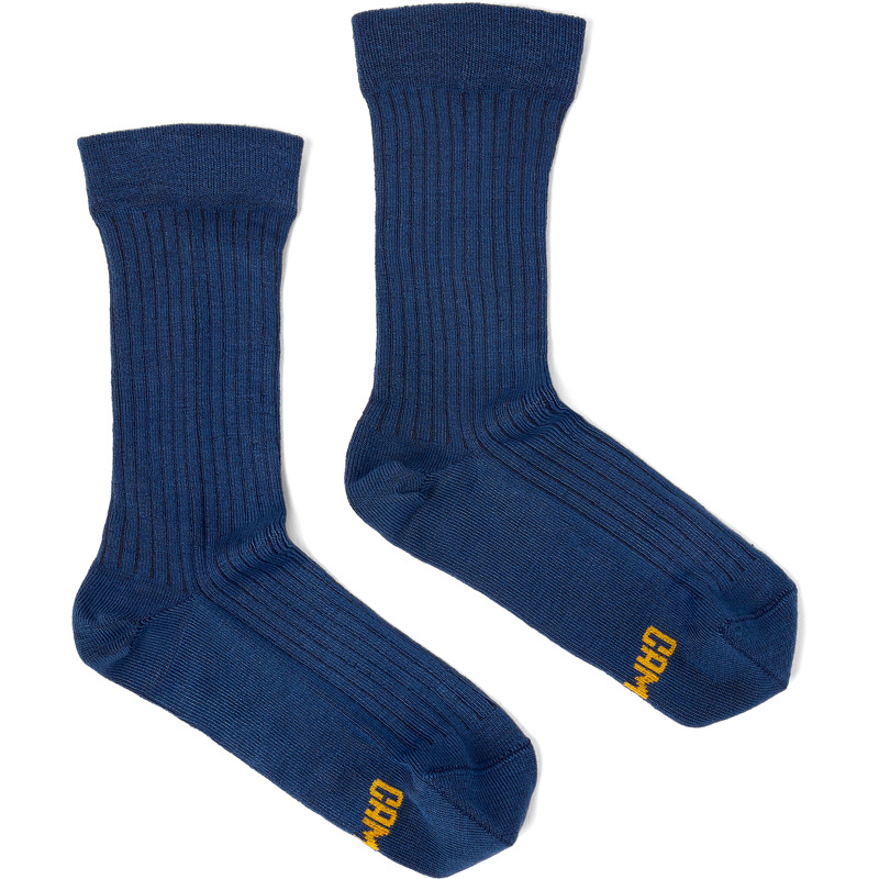 CAMPER Calma Socks PYRATEX® - Unisex Κάλτσες - Μπλε, Μέγεθος S, Cotton Fabric