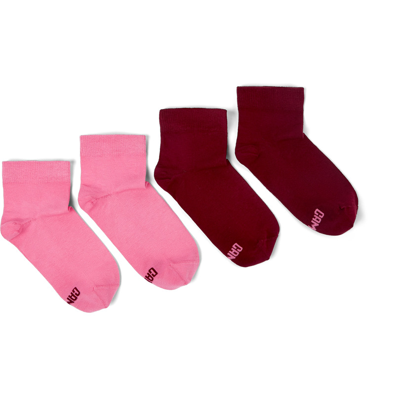 CAMPER Odd Socks Pack - Unisex Socks - Pink,Burgundy, Size L, Cotton Fabric