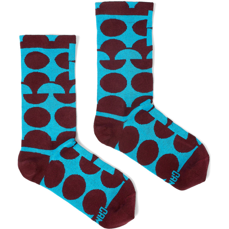 Camper Sox Socks - Socks For Unisex - Burgundy, Blue, Size , Cotton Fabric