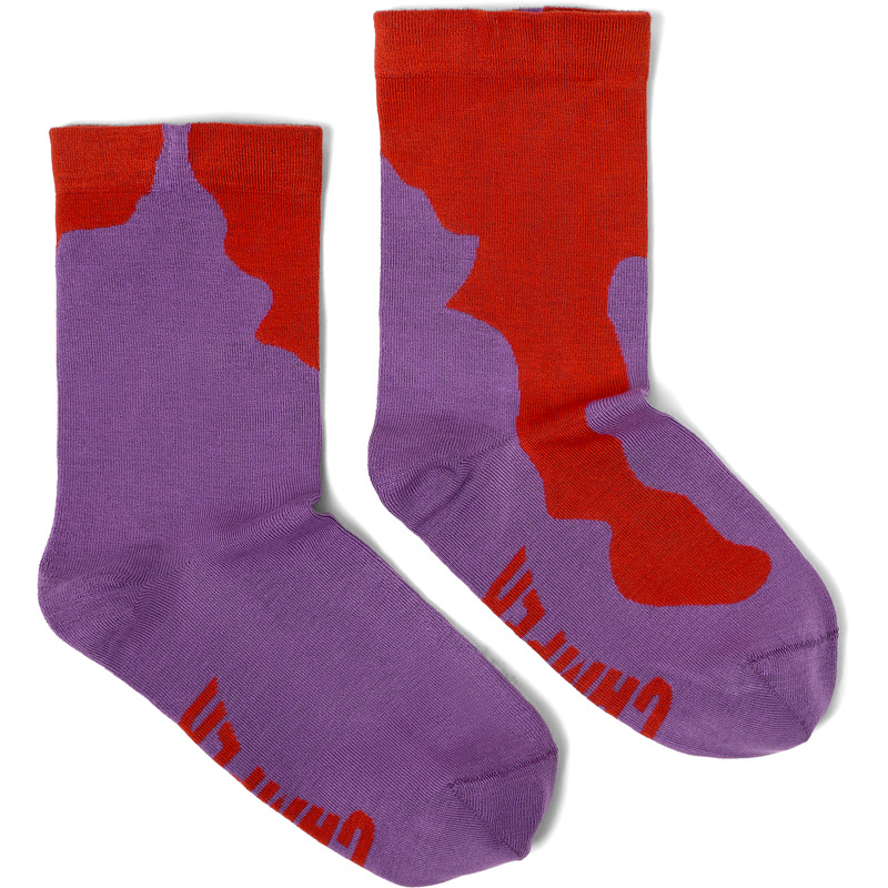 Shop Camper Unisex Socks In Red,purple