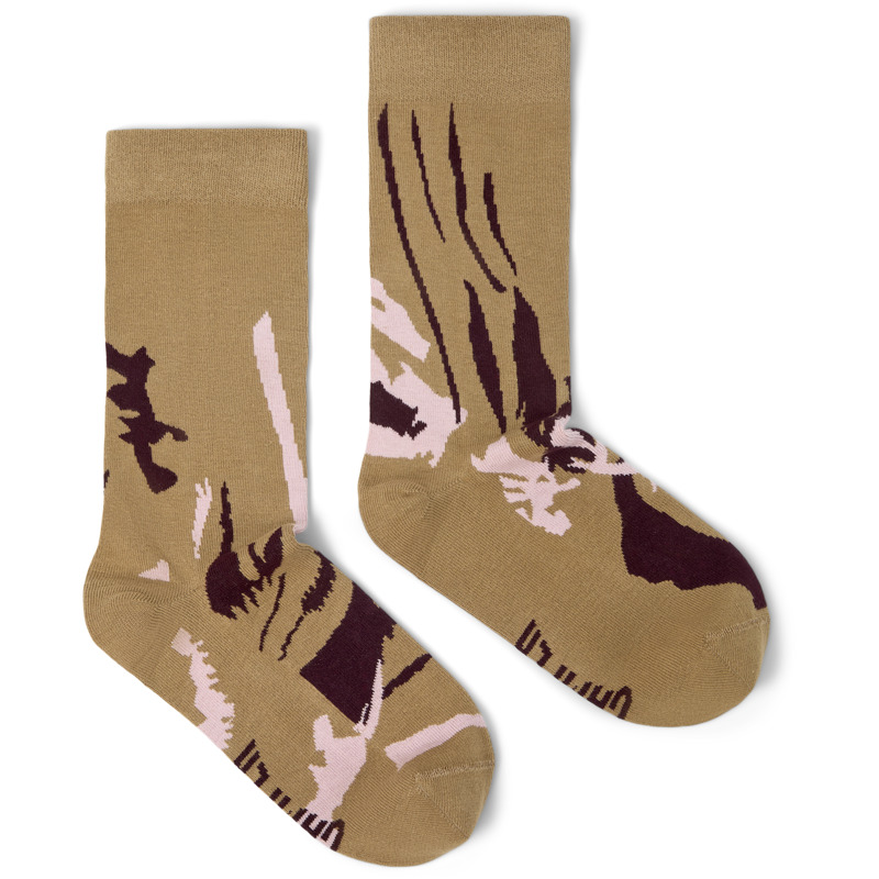 CAMPER Socks - Unisex Calcetines - Marron,Burdeos,Rosa, talla L, Textil