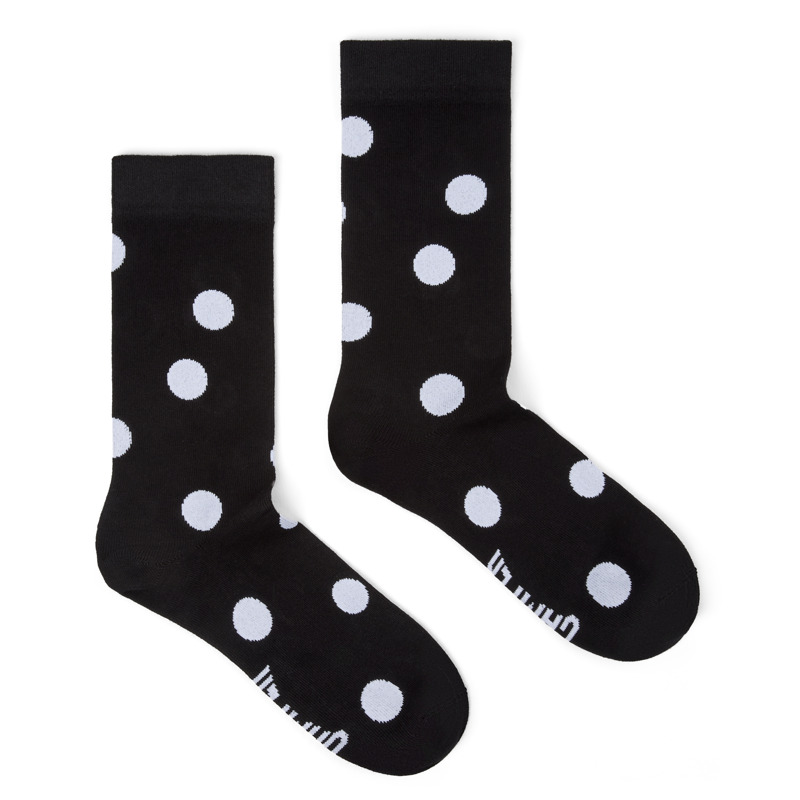 Camper Black And White Mid-length Socks In Multi