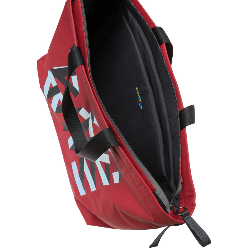 CAMPERLAB Aycaramba - Unisex Shoulder Bags - Red, Size , Cotton Fabric