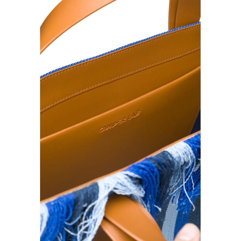 Camper Spandalones - Shoulder Bags For Unisex - Blue, Size , Cotton Fabric