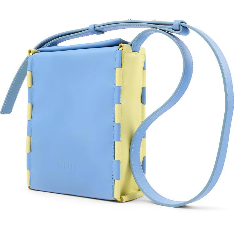 Camper Tie Bags - Crossbody & Waist Bags For Unisex - Blue, Yellow, Size , Smooth Leather