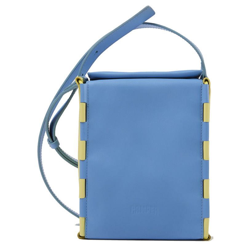 CAMPER Tie Bags - Unisex Tipo.bolso.cst.09 - Blauw,Geel, Maat , Smooth Leather