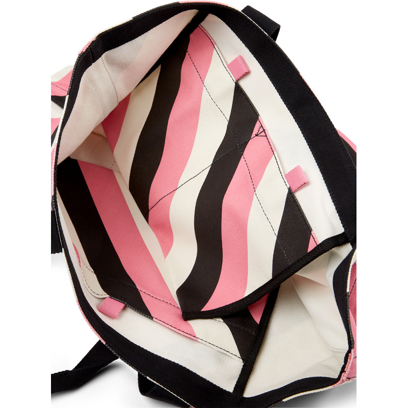CAMPER Ado - Unisex Taschen & Brieftaschen - Schwarz,Rosa ,Weiß, Größe , Textile