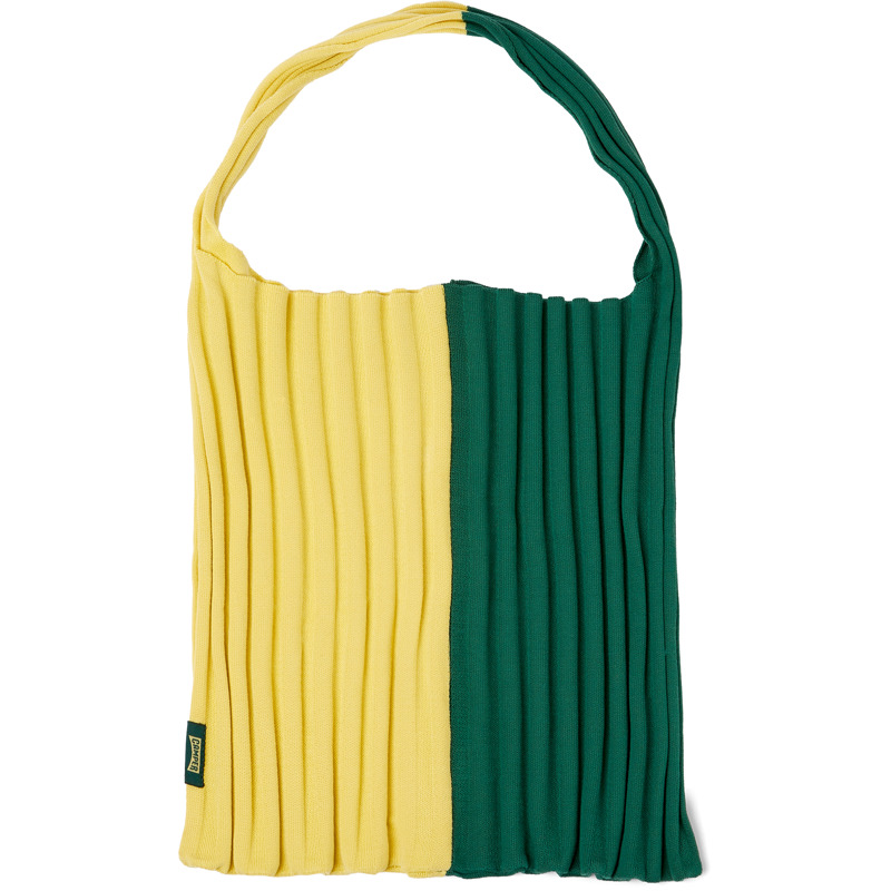 CAMPER Knit TENCEL® - Unisex Tassen En Portemonnees - Groen,Geel, Maat , Cotton Fabric