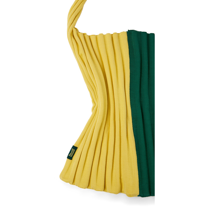 CAMPER Knit TENCEL® - Unisex Τσάντες & πορτοφόλια - Πράσινο,Κίτρινο, Μέγεθος , Cotton Fabric