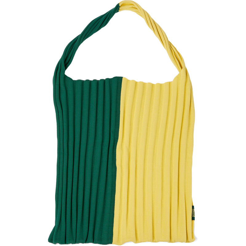 CAMPER Knit TENCEL® - Unisex Bags & Wallets - Green,Yellow, Size , Cotton Fabric