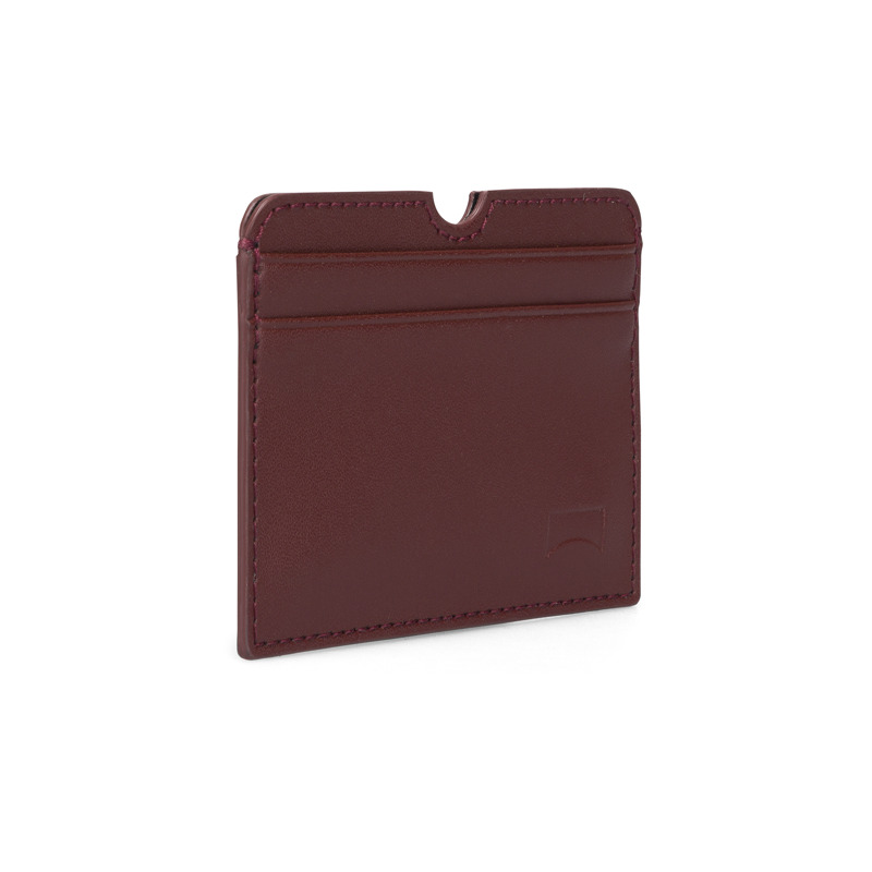 Camper Mosa - Wallets For Unisex - Burgundy, Black, Size , Smooth Leather