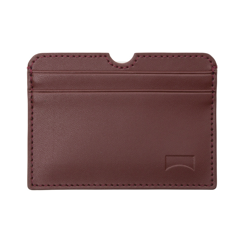 CAMPER Mosa - Unisex Wallets - Burgundy,Black, Size , Smooth Leather