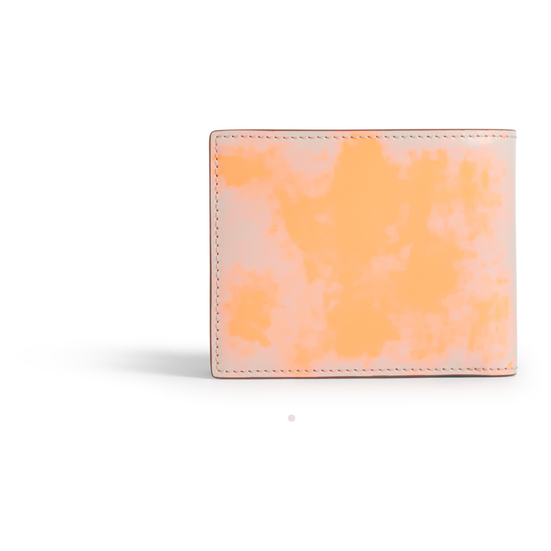 Camper Spandalones - Wallets For Unisex - White, Orange, Size , Smooth Leather