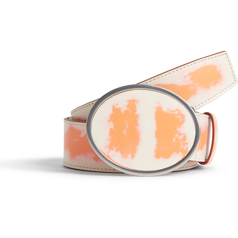 CAMPERLAB Spandalones - Unisex Belts - White,Orange, Size , Smooth Leather